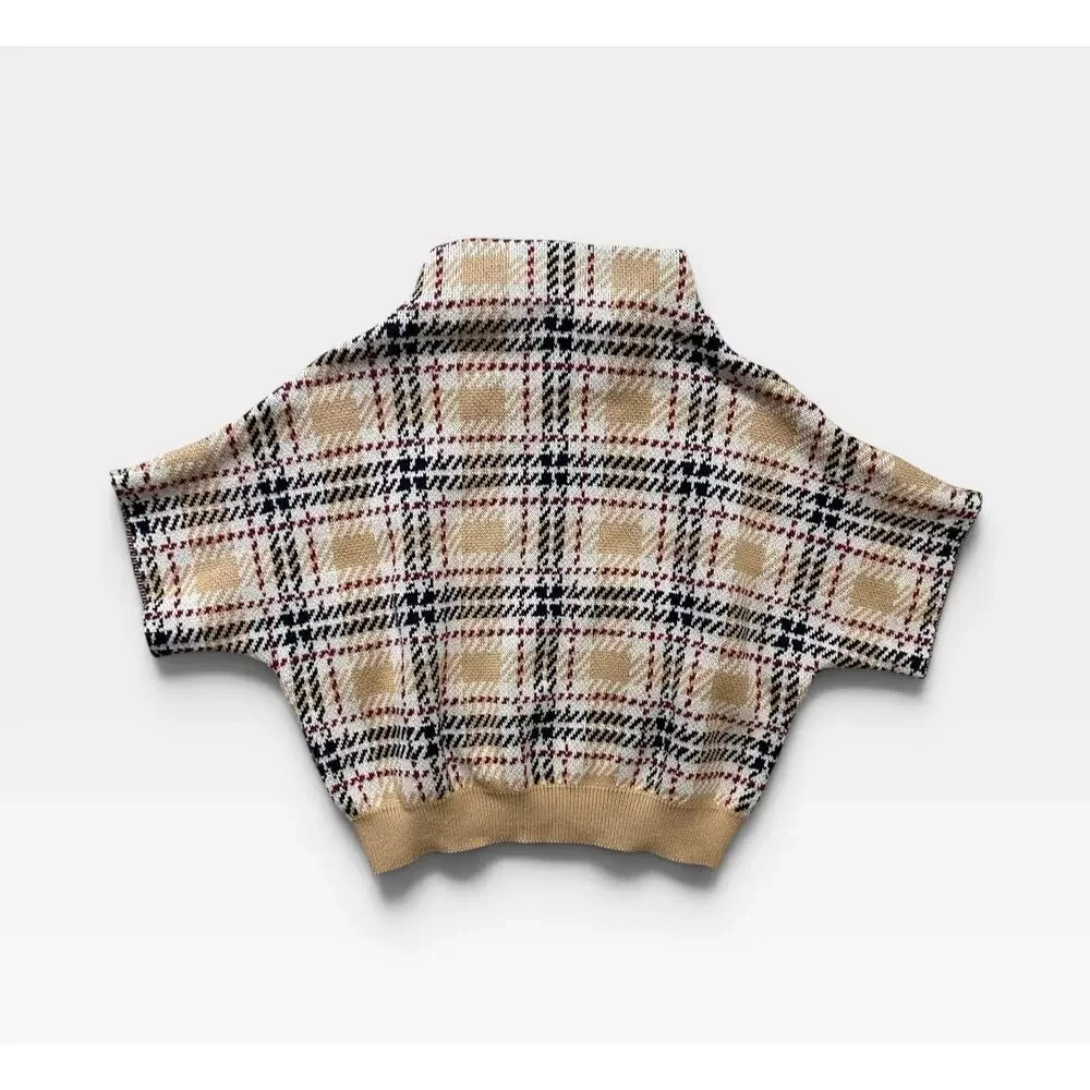 Hope & Henry Organic Mock-Neck Sweater Cape, Size 2T-3